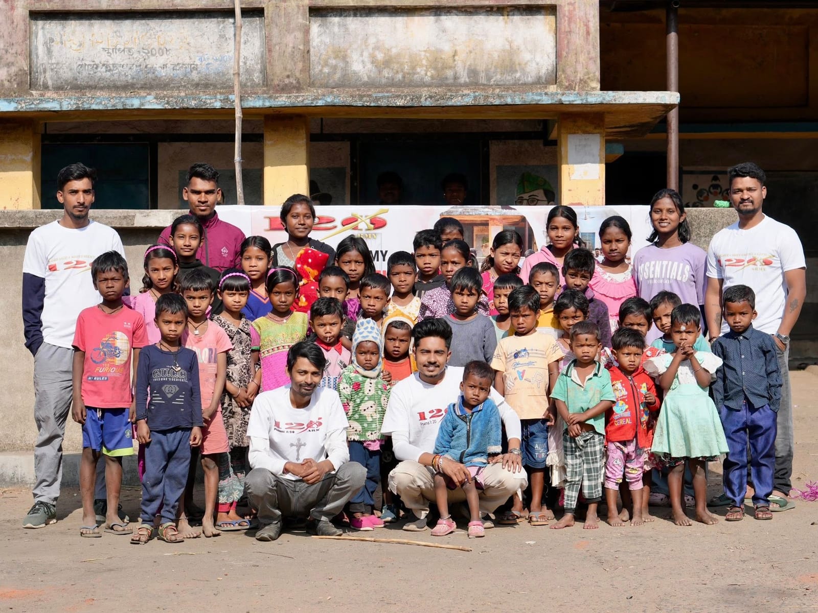 120 Army village and children support in India