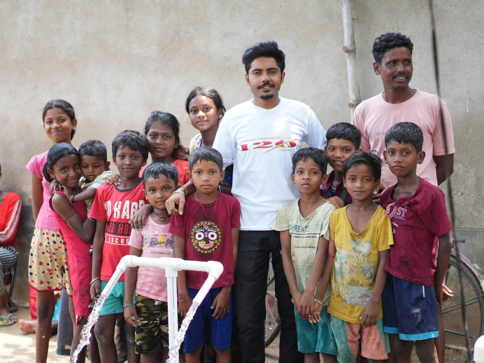 120 Army village and children support in India