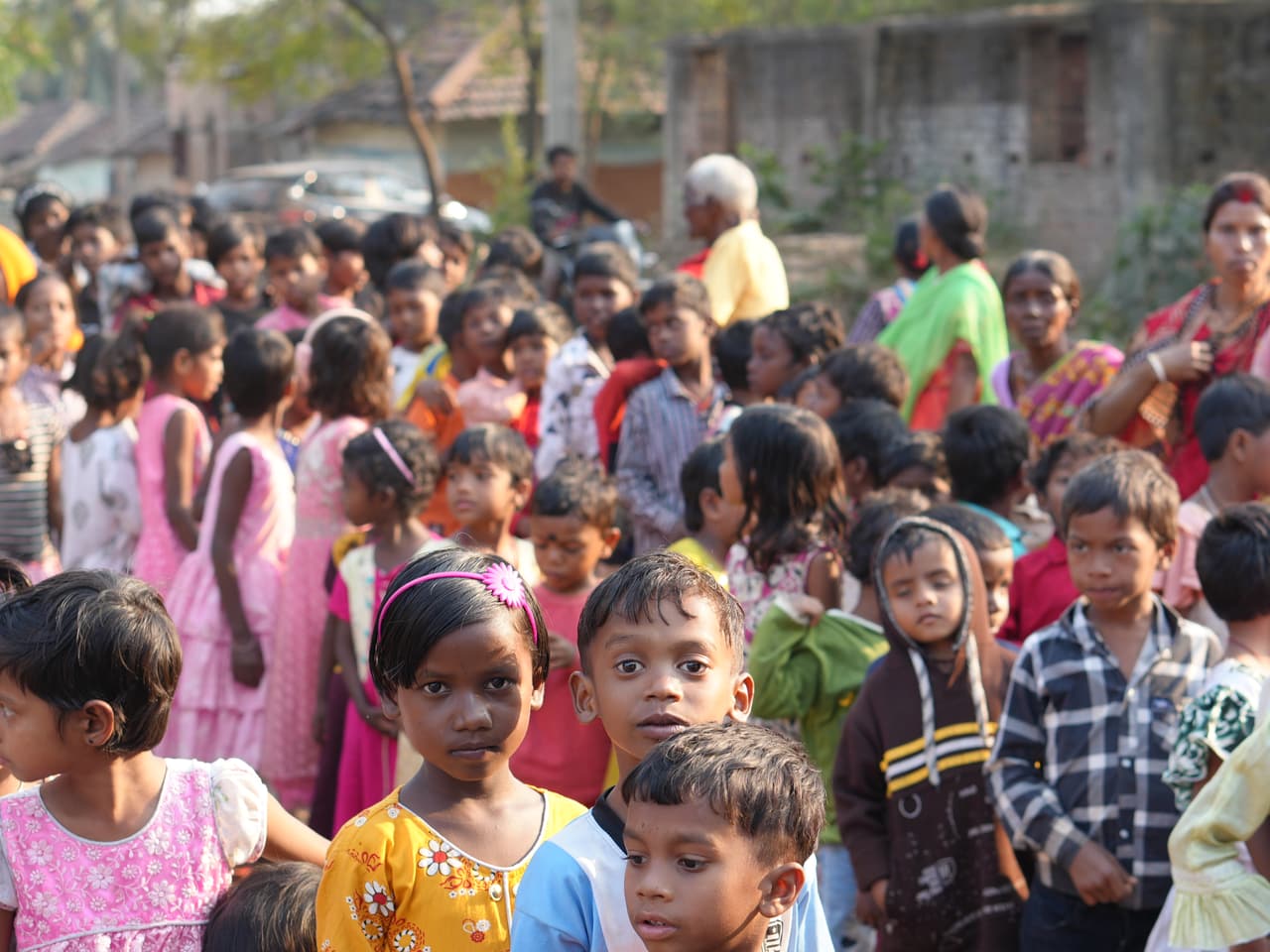 120 Army village and children support in India