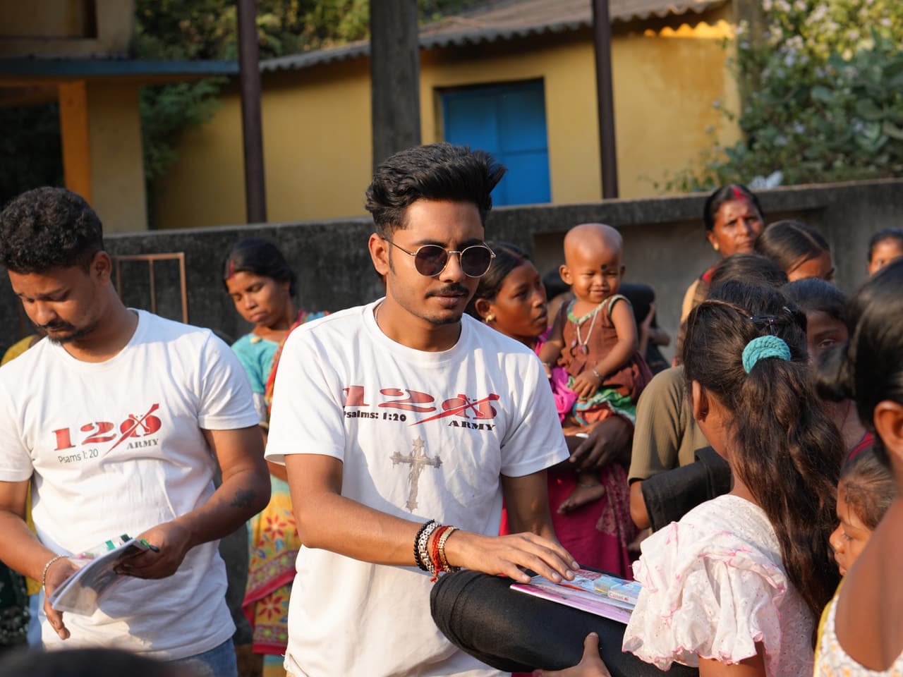 120 Army village and children support in India